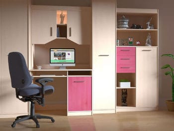 Built-in Desk with Cabinets
