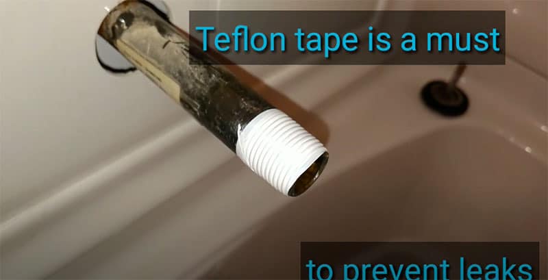 Pipe With Teflon Tape
