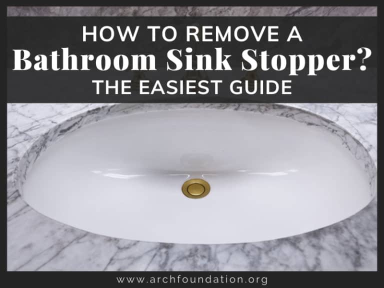 Remove Bathroom Sink Stopper