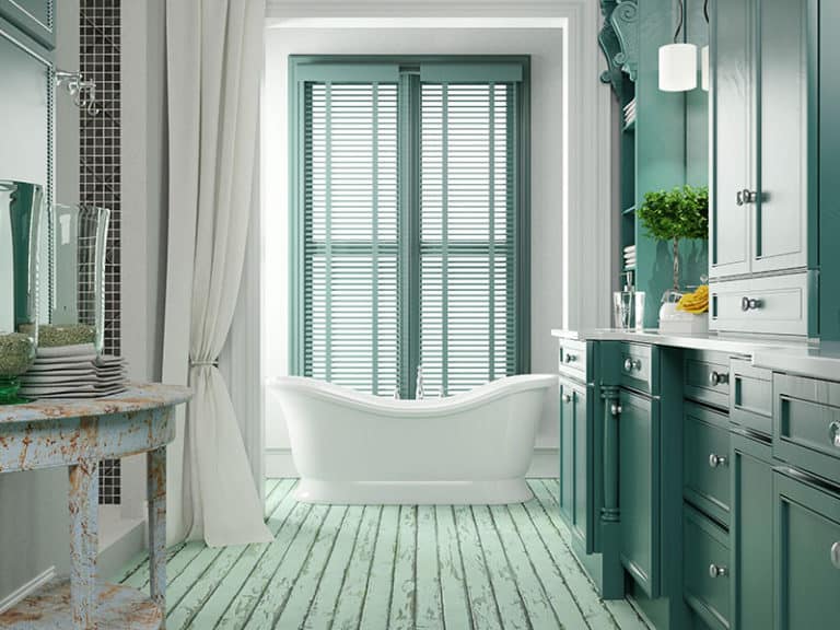Gorgeous Bathroom With A Green Hue 768x576 