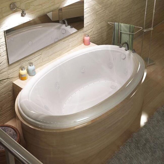 Rediscover the Classic Feel of an Oval Jetted Bathtub