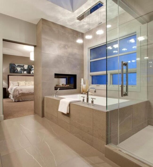 Elevate Your Master Bedroom with an Elegant Bathtub Alcove