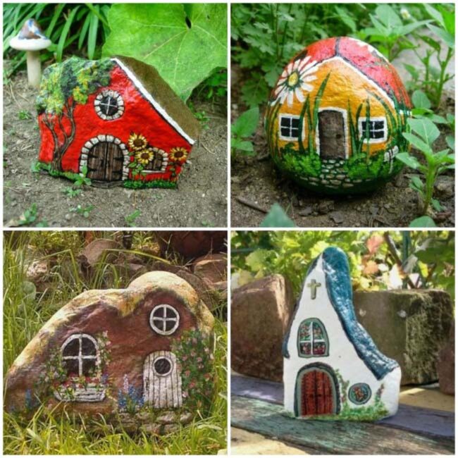 Fairy House Stone Art