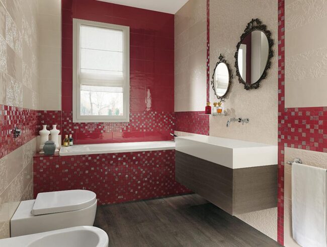 Red & Silver Mosaic