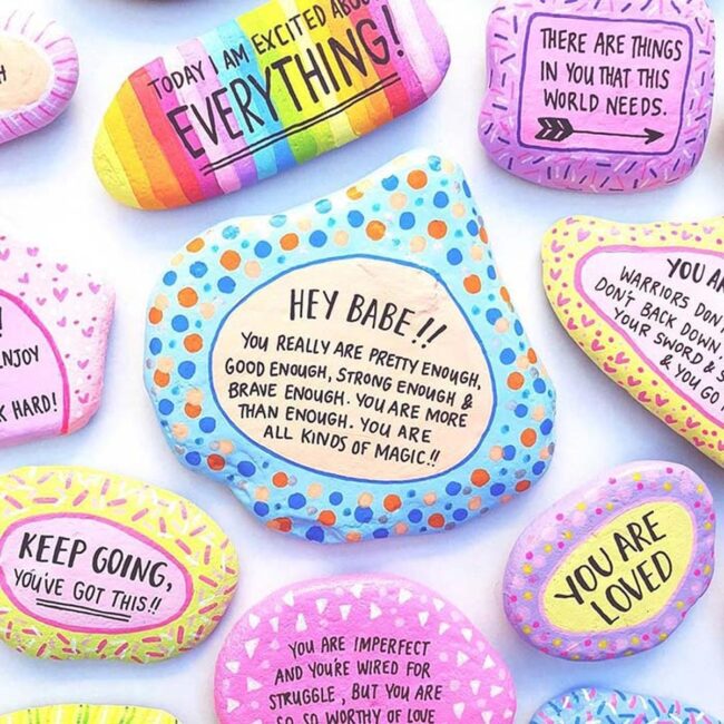 Quotes on Painted Rocks