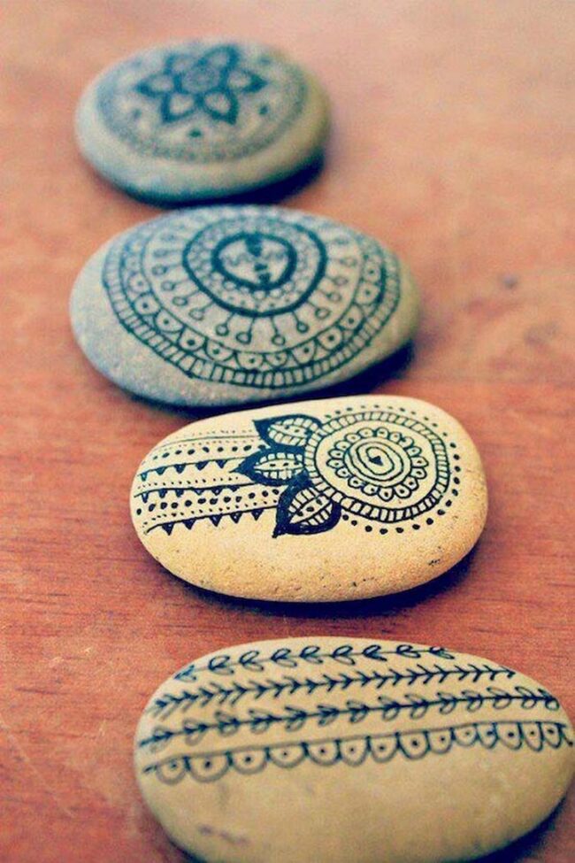 Mandala Painted Rocks