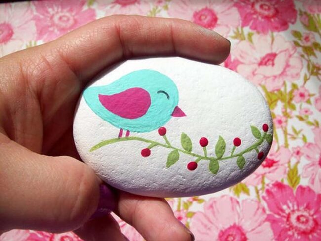 Bird Painted Rock