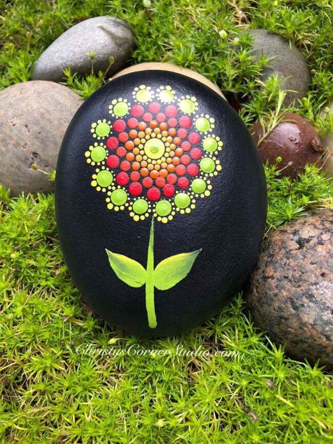 Mandala Flower Rock