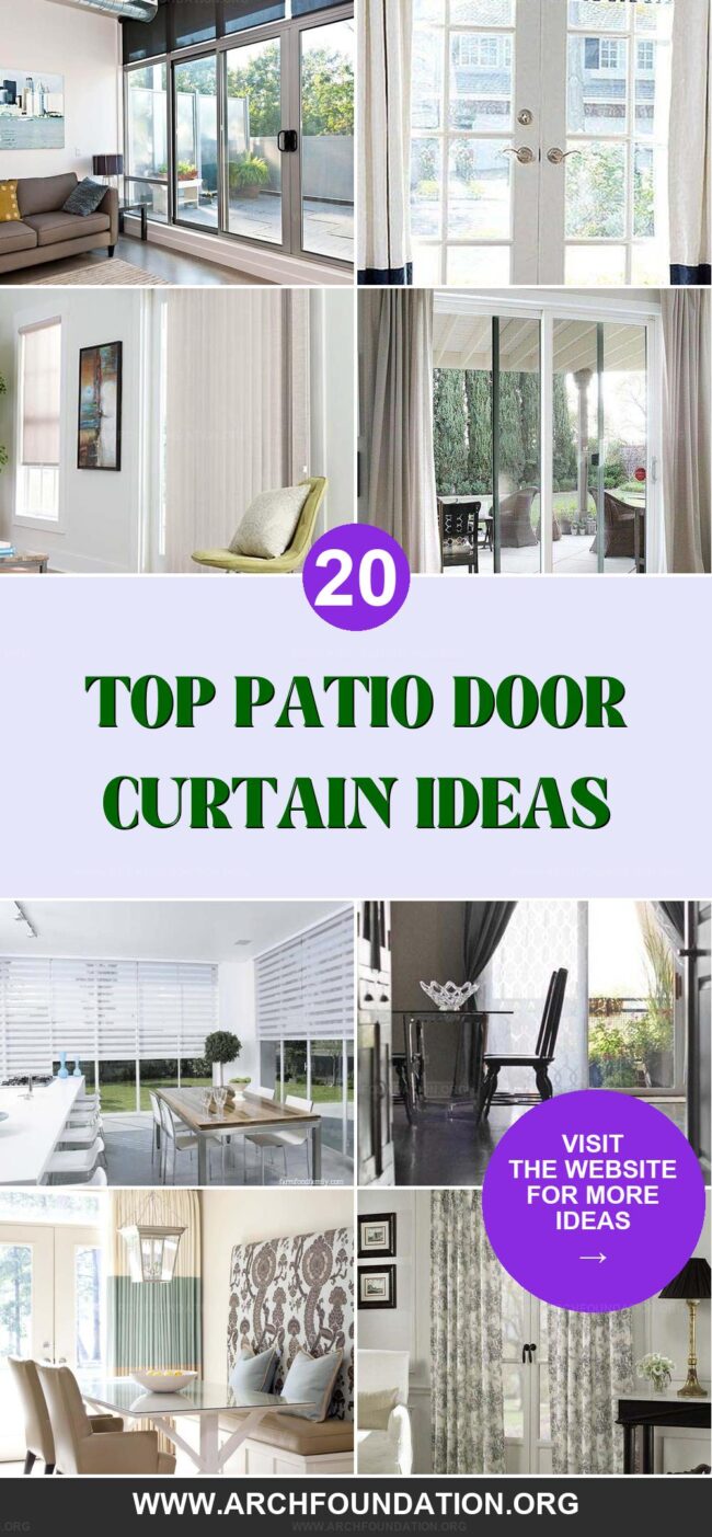 20 Stylish Patio Door Curtain Ideas for a Perfect Look