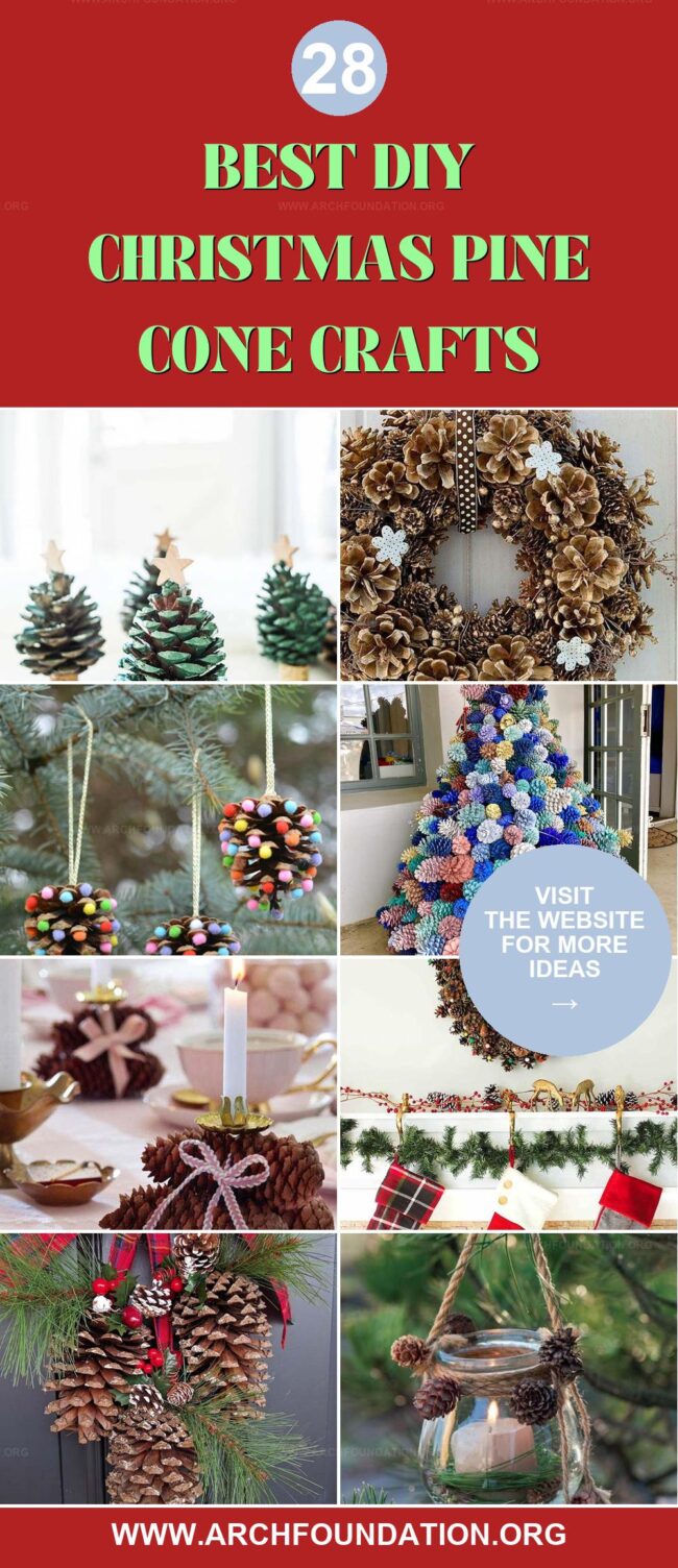 28 Best DIY Christmas Pine Cone Crafts for a Cozy Decor