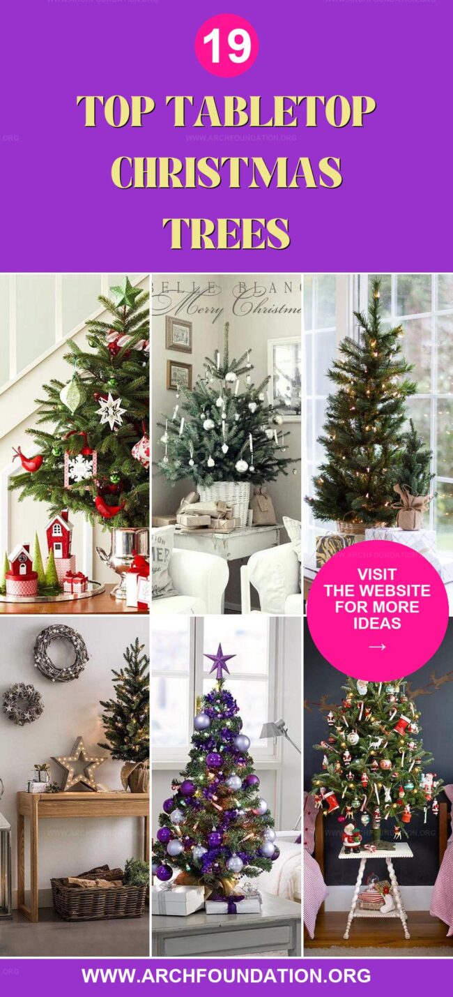 19 Gorgeous Tabletop Christmas Trees