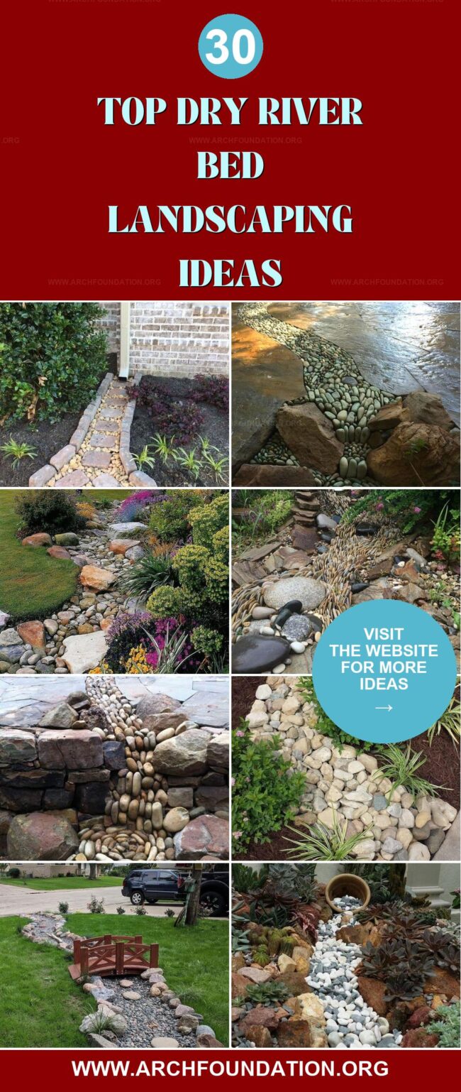 30 Stunning Dry River Bed Landscaping Ideas You'll Love