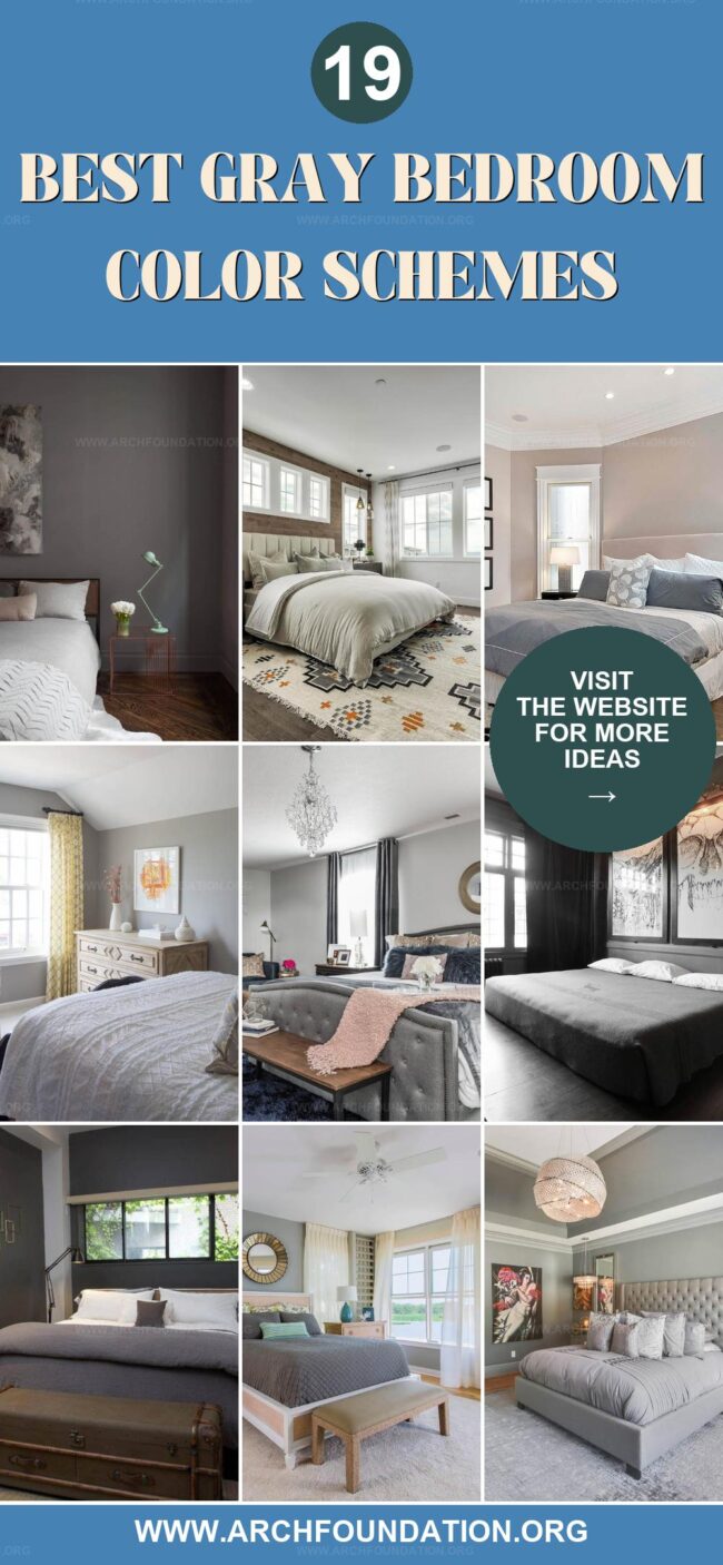 19 Gray Bedroom Color Schemes for Tranquil Vibes