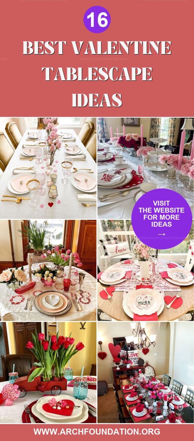 16 Romantic Valentine's Tablescape Ideas