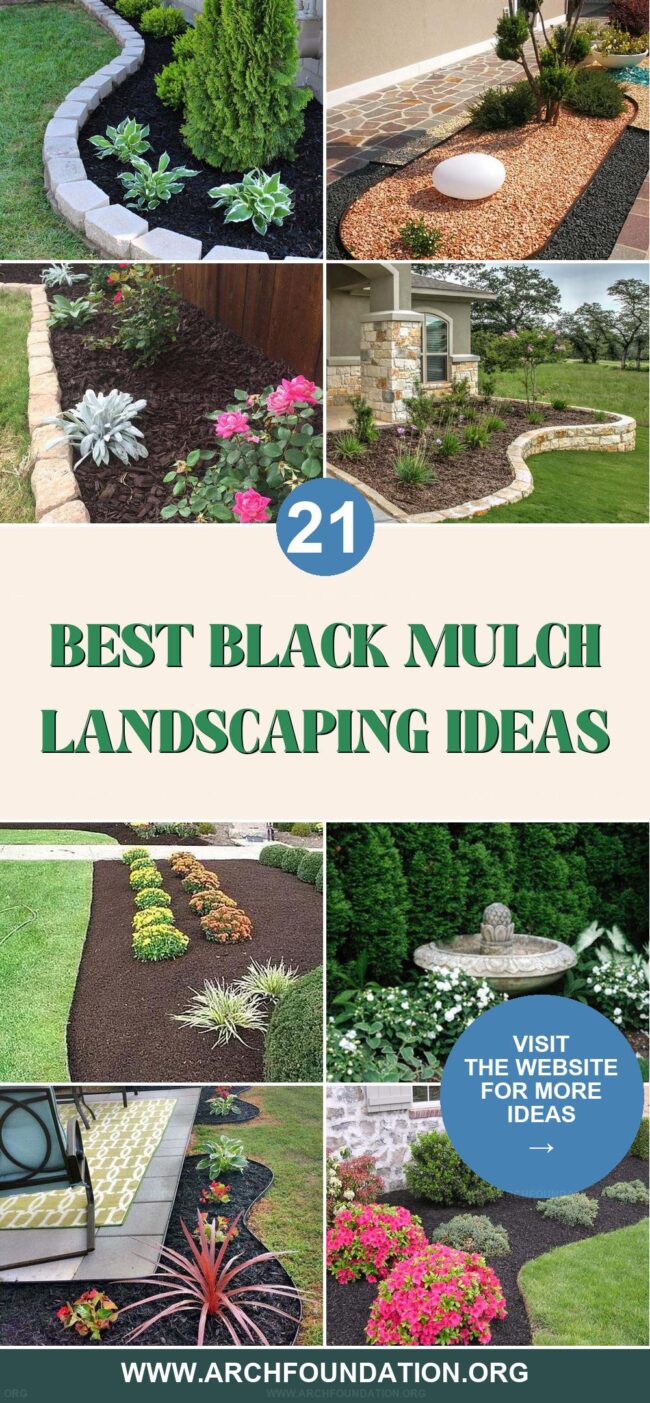 21 Beautiful Black Mulch Ideas for a Gorgeous Garden