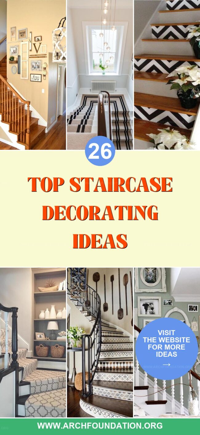 26 Creative Staircase Decorating Ideas to Refresh Your Home