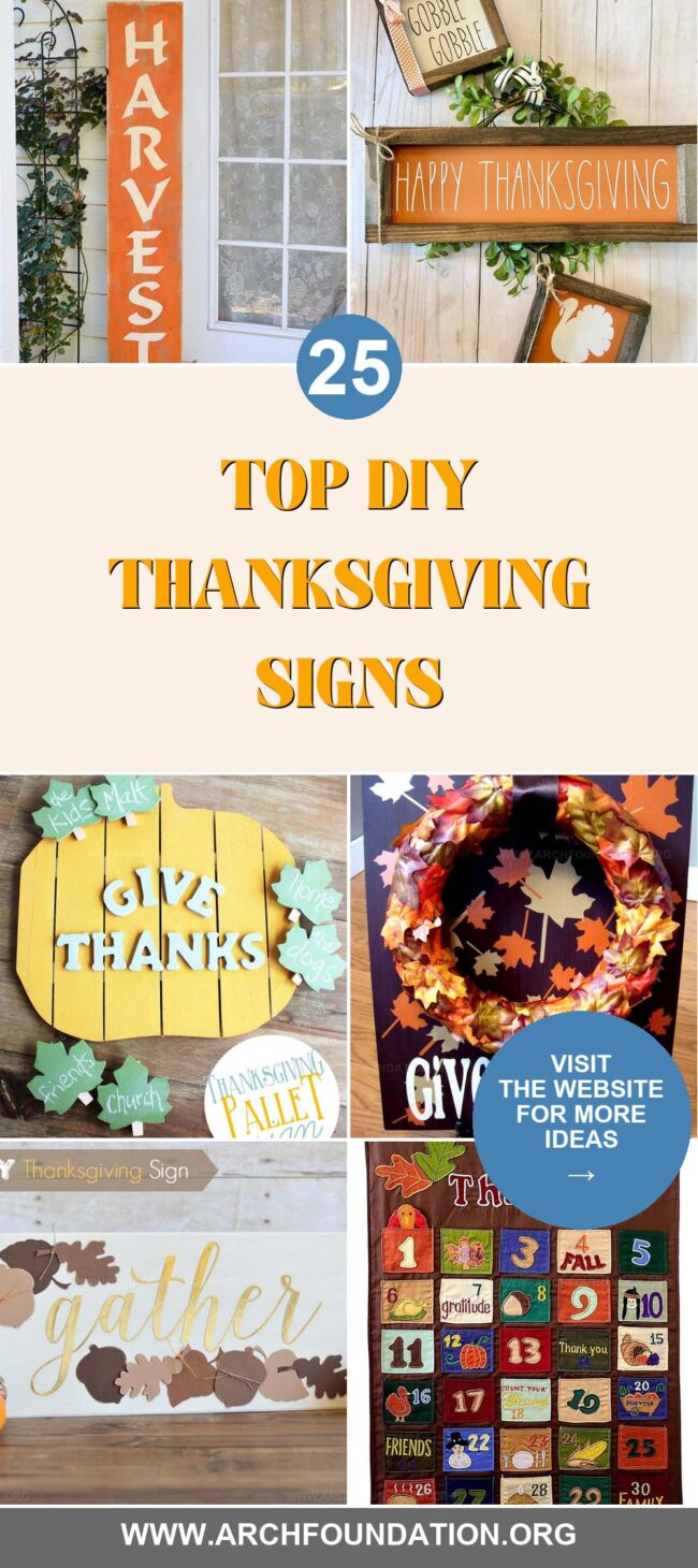 25 DIY Thanksgiving Signs to Warm Your Home