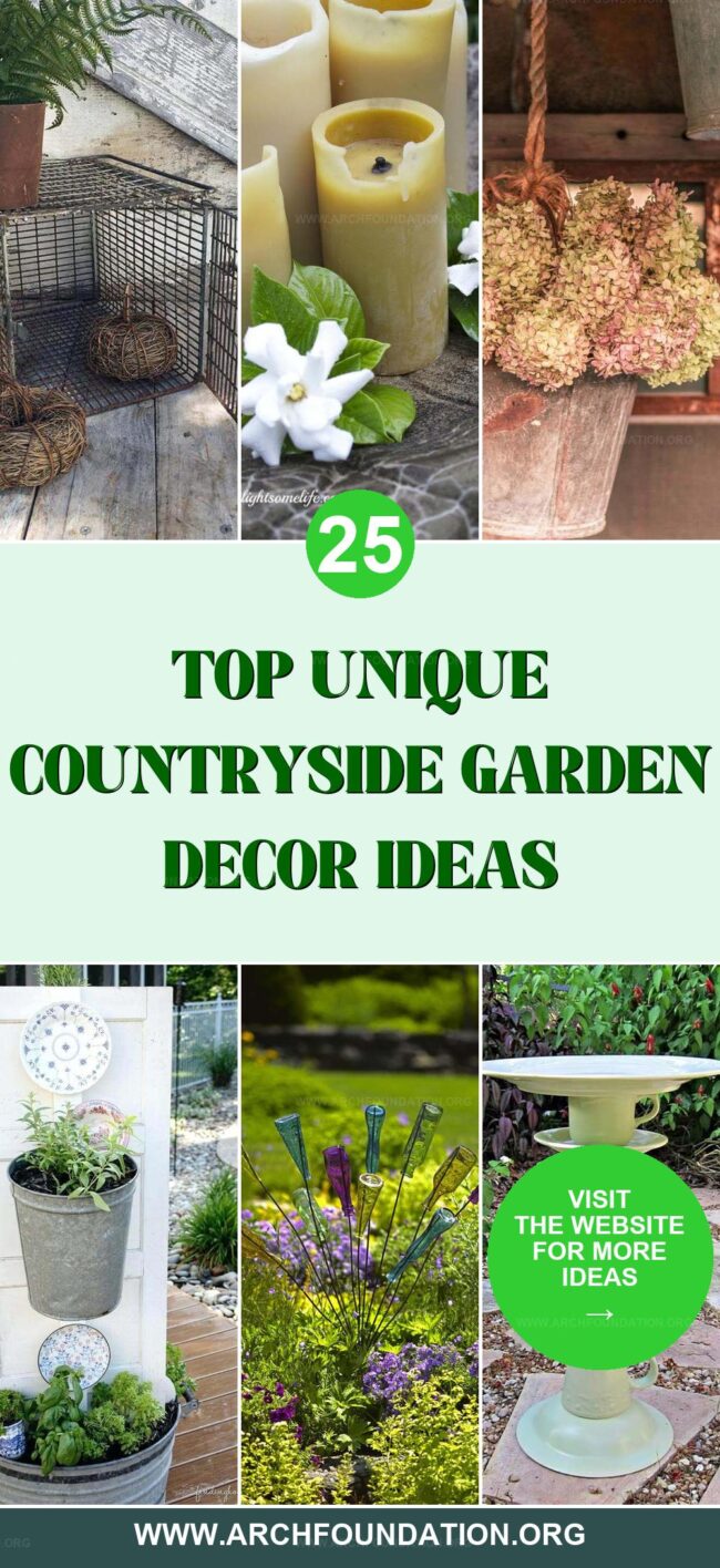 25 Unique Countryside Garden Decors to Try