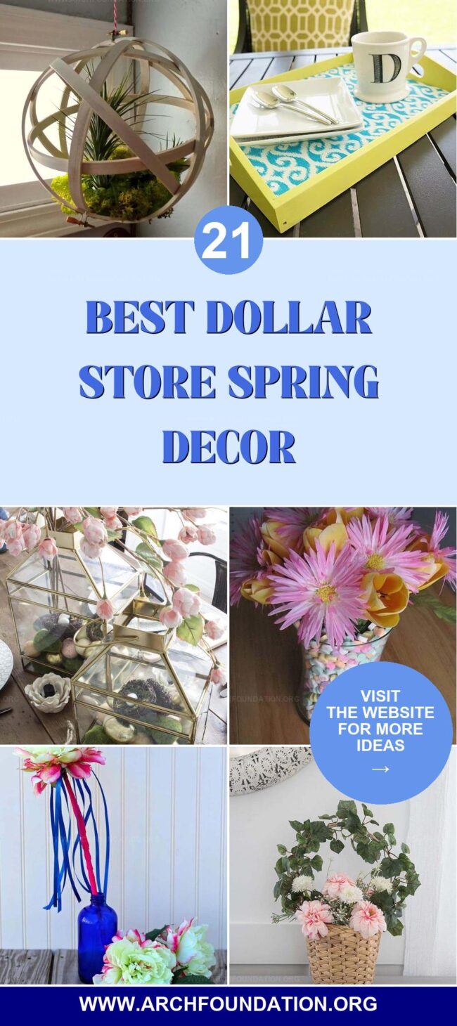 21 Gorgeous Dollar Store Spring Decor Ideas on a Budget