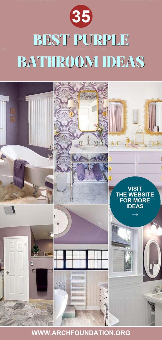 35 Inspiring Purple Bathroom Decor Ideas