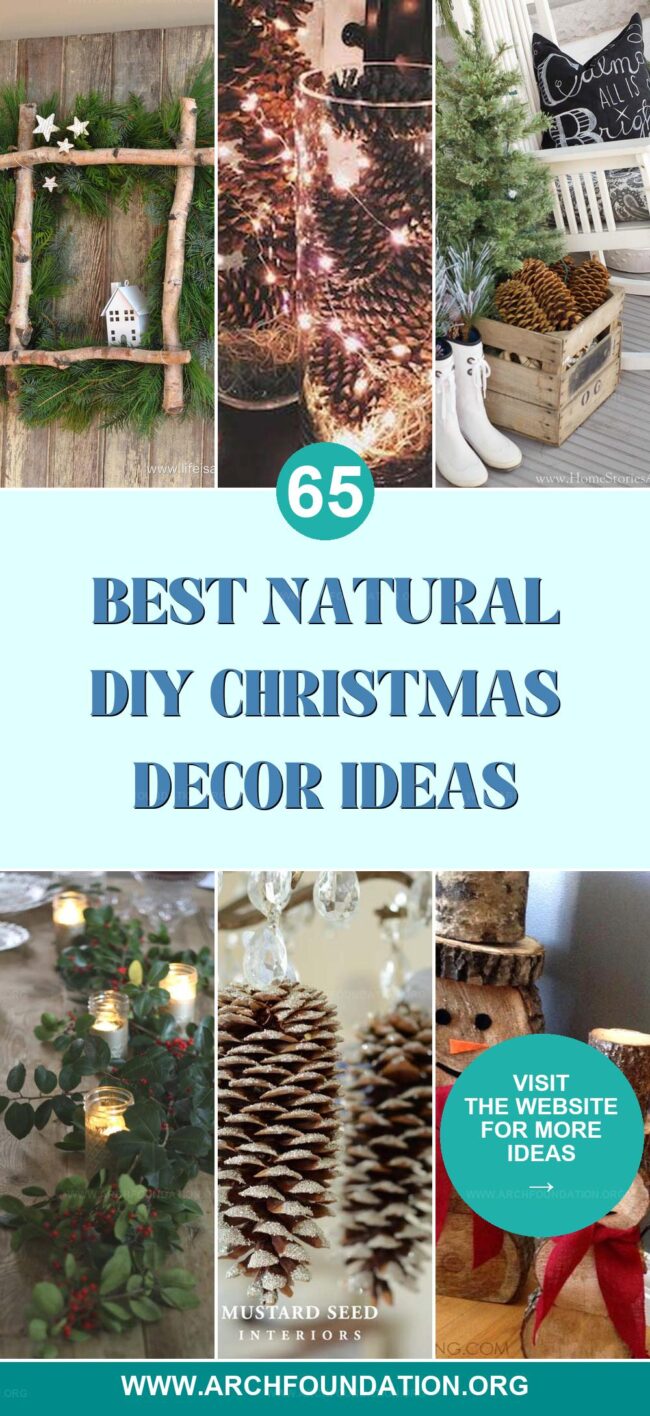 65 DIY Natural Christmas Decors for Eco-Friendly Holiday