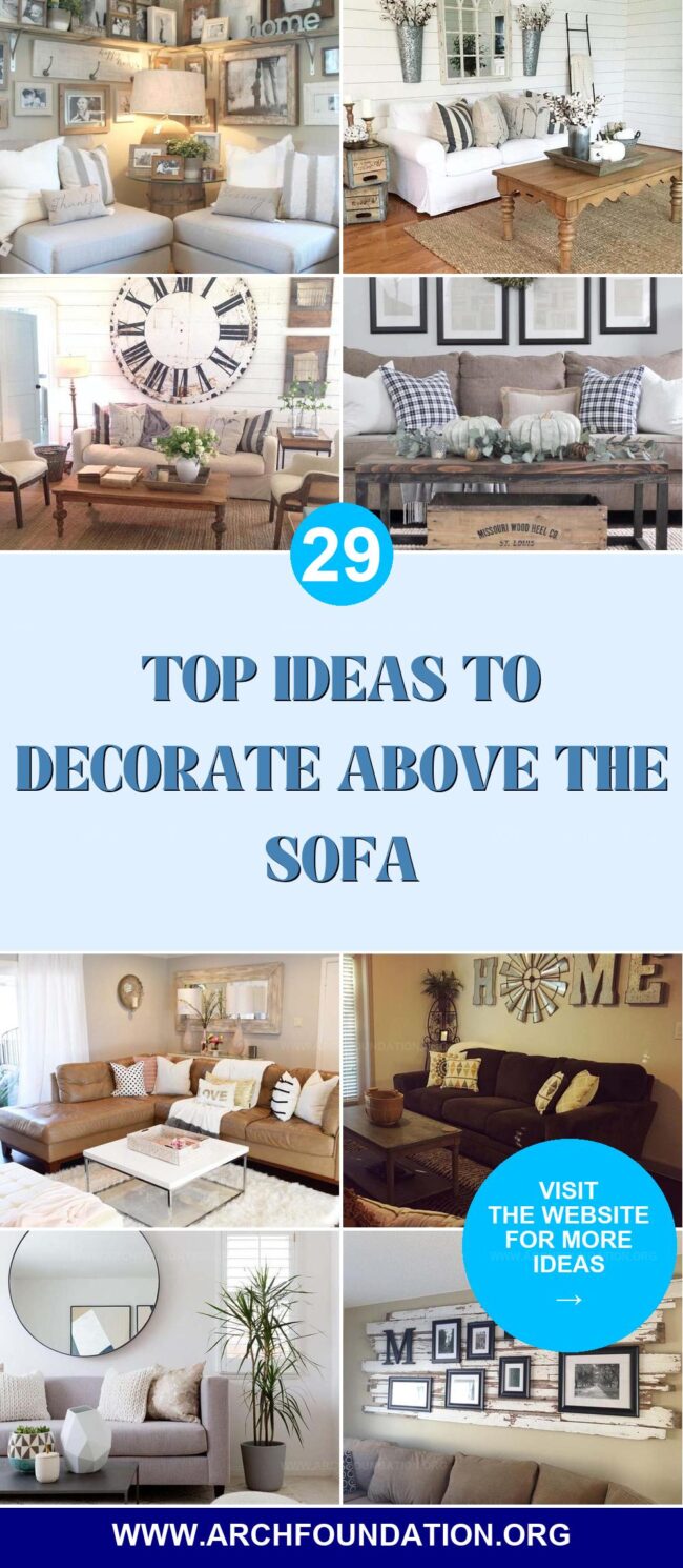 29 Best Ideas to Decorate Above Your Sofa