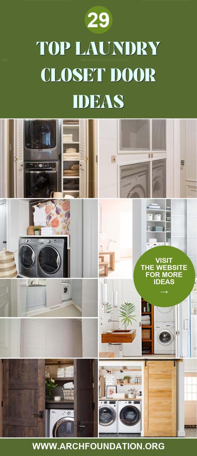 29 Laundry Closet Doors to Transform Your Space