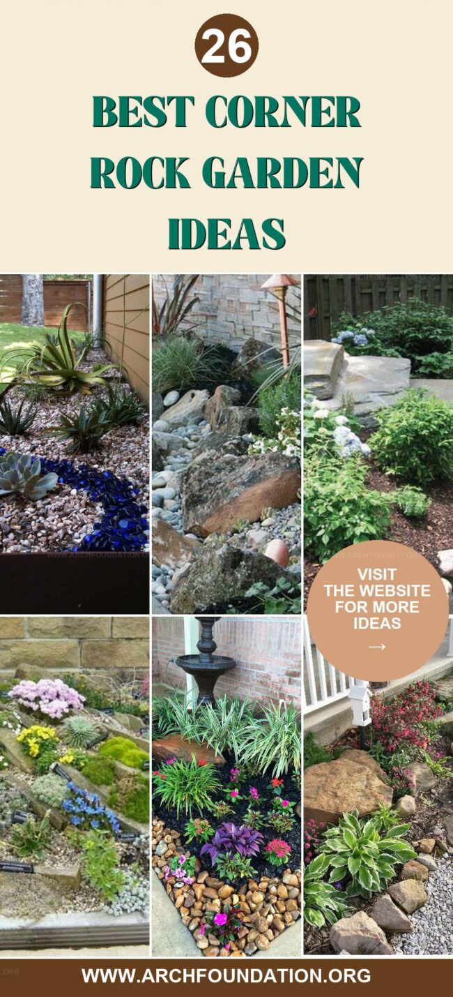 26 Gorgeous Small Corner Rock Garden Ideas for a Serene, Natural Look