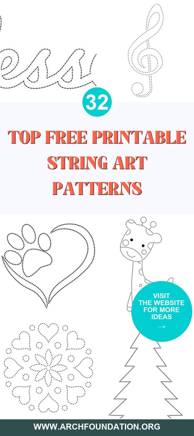 32 Free Printable String Art Patterns