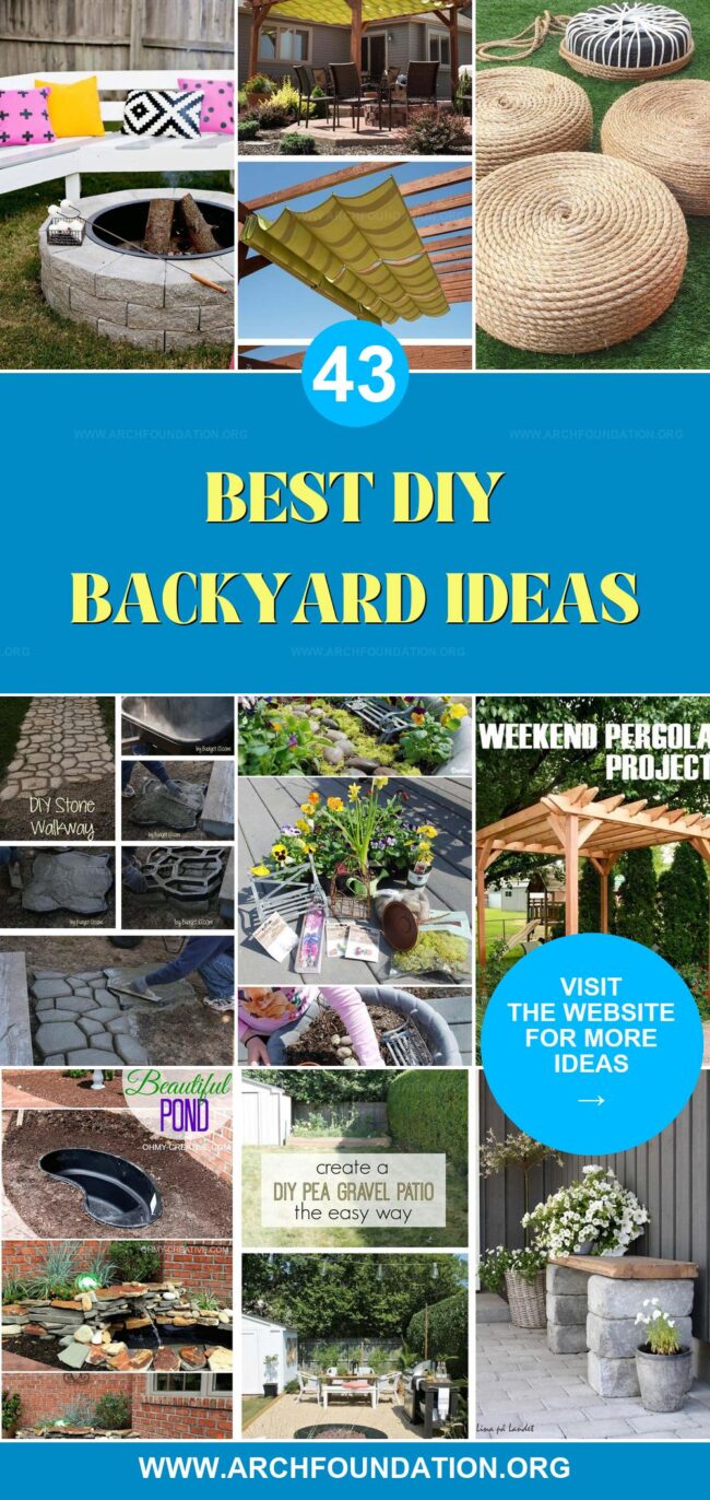 43 Best DIY Backyard Ideas You Can Easily Copy