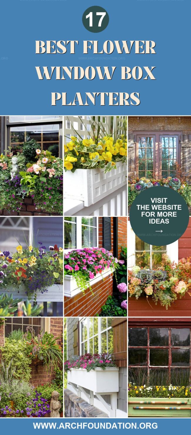 17 Beautiful Flower Window Box Planters You'll Absolutely Love