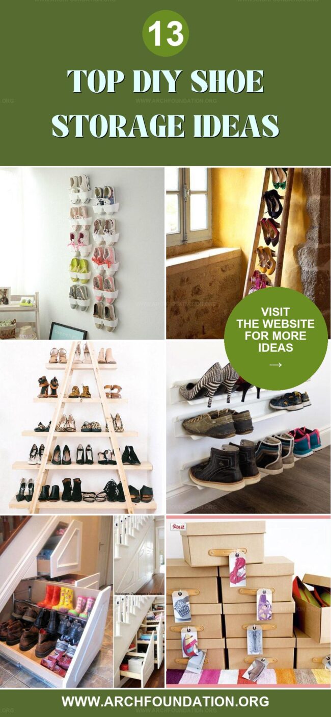 13 Easy DIY Shoe Storage Ideas for a Budget Makeover