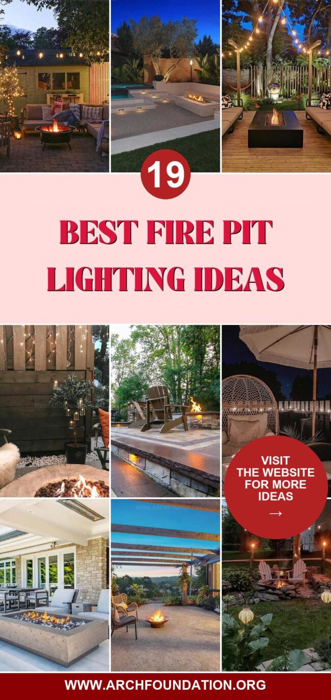 19 Brilliant Fire Pit Lighting Ideas for an Outdoor Oasis