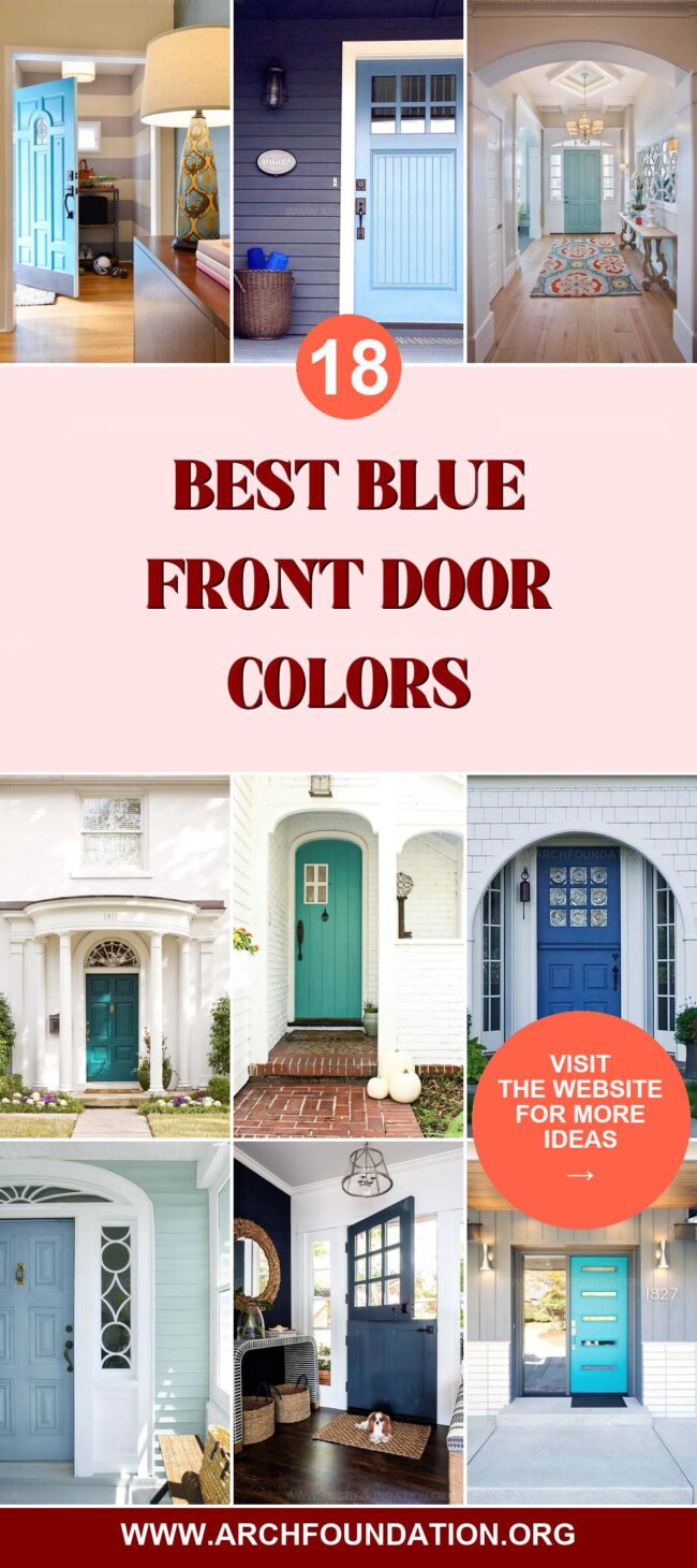 18 Stylish Blue Front Doors for a Bold Entrance