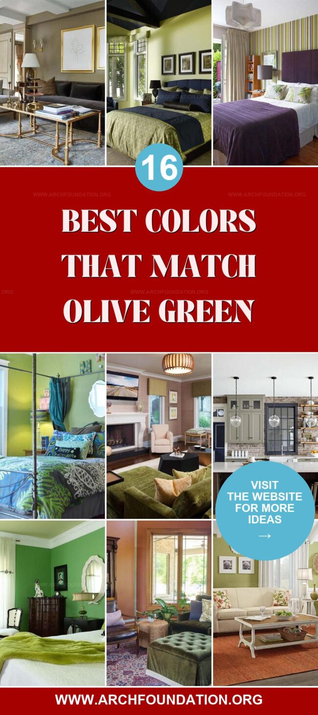 16 Best Colors That Pair Beautifully with Olive Green