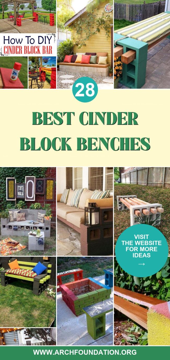 28 Best Cinder Block Bench Ideas for Garden Seating