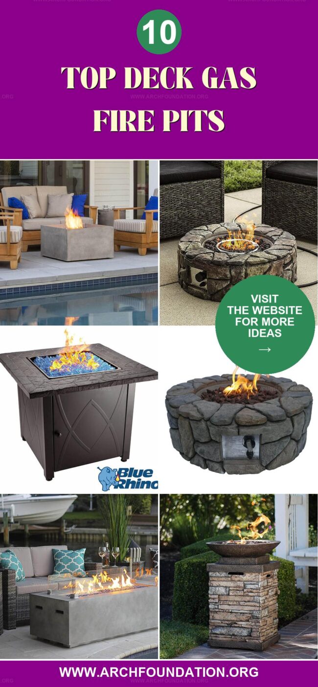 10 Top Gas Fire Pits for a Cozy Deck