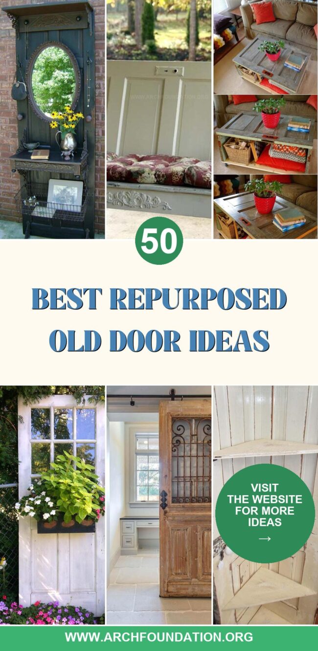 50 Creative Repurposed Old Door Ideas to Save Money