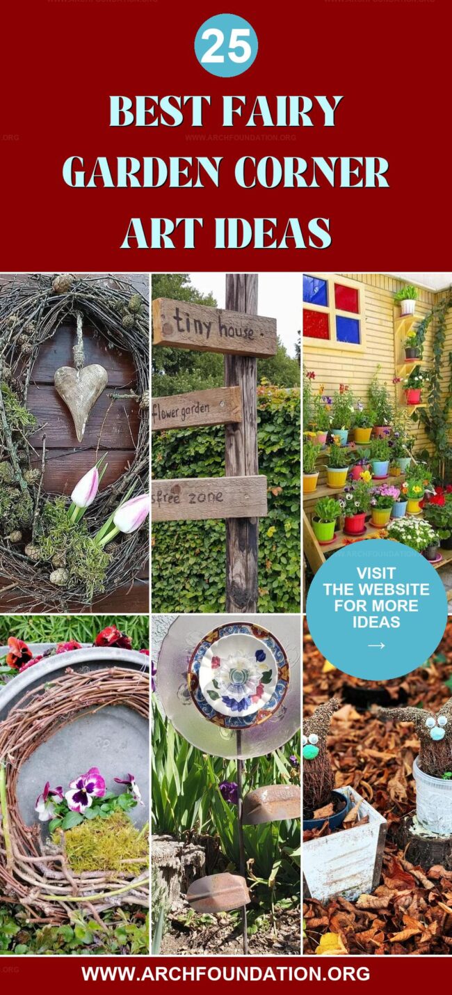 25 Playful Fairy Garden Corner Arts