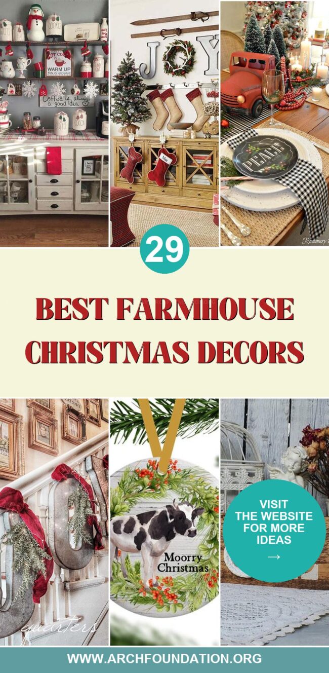 29 Trendy Farmhouse Decors for Christmas