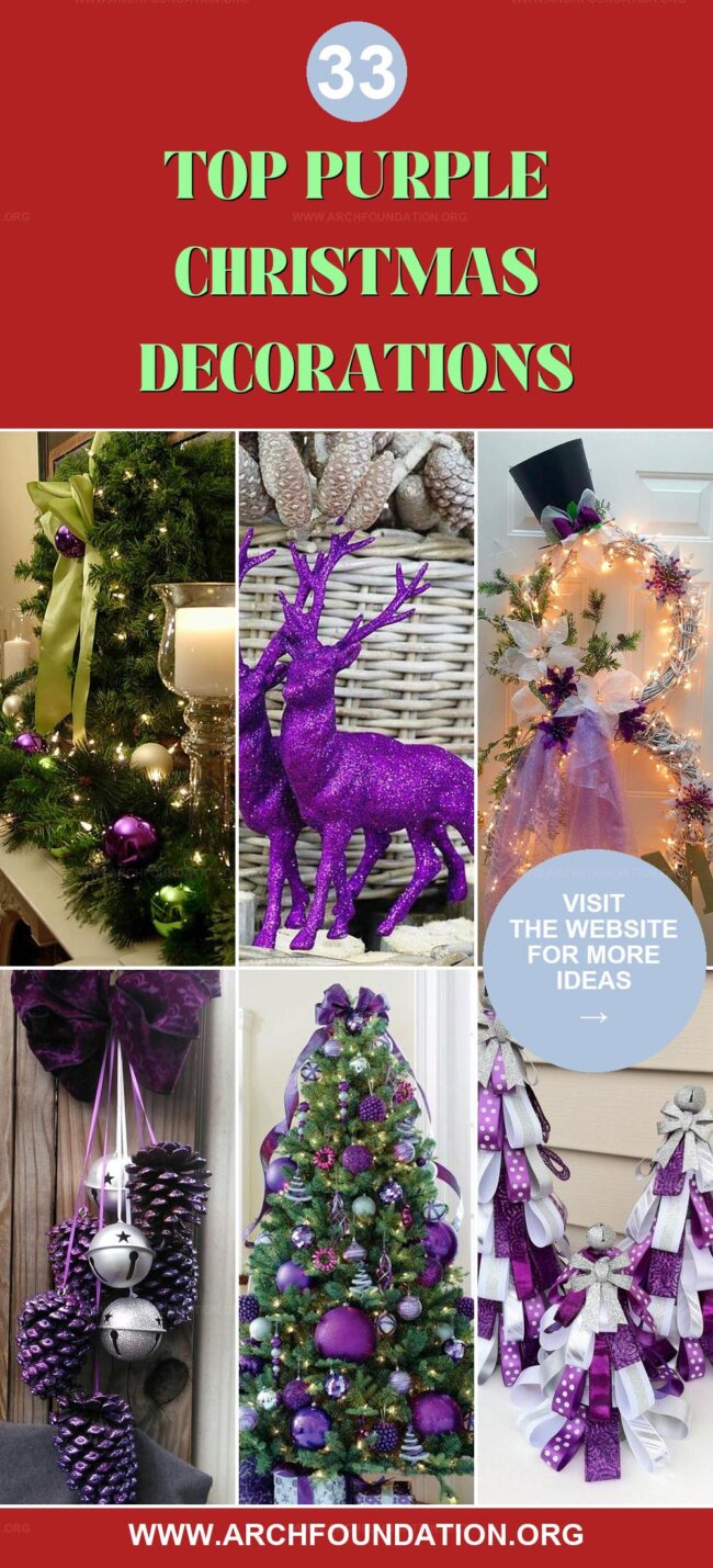 33 Purple Christmas Decorations for a Magical Look