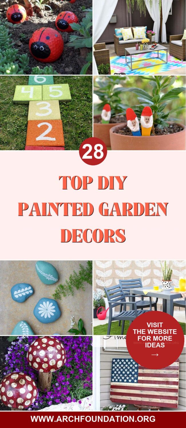 28 Best DIY Painted Garden Decors to Try