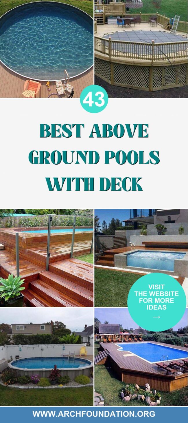 43 Top Above Ground Pool and Deck Designs