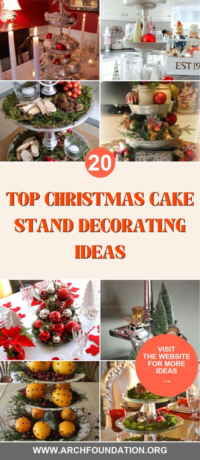 20 Festive Christmas Cake Stand Styles