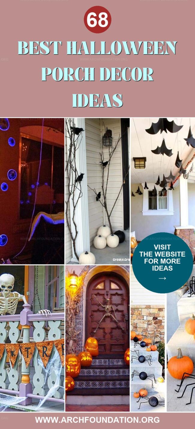 68 Halloween Porch Decors for a Spooky Welcome