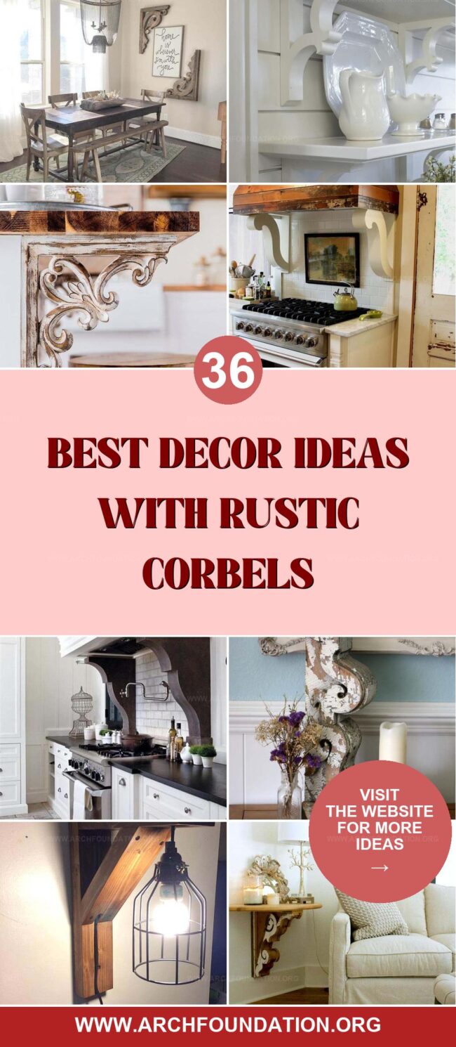 36 Rustic Corbel Decorating Ideas for Creative Interiors