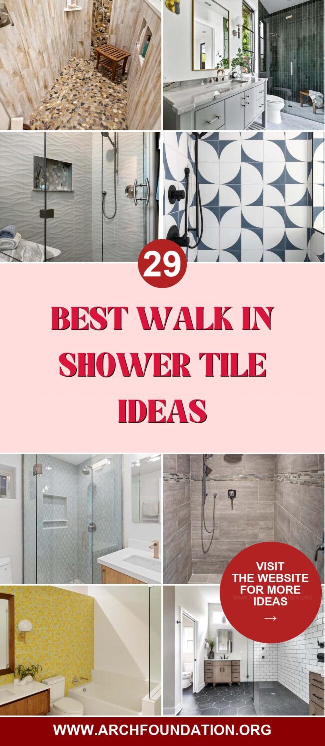 29 Gorgeous Walk In Shower Tile Designs that Wow