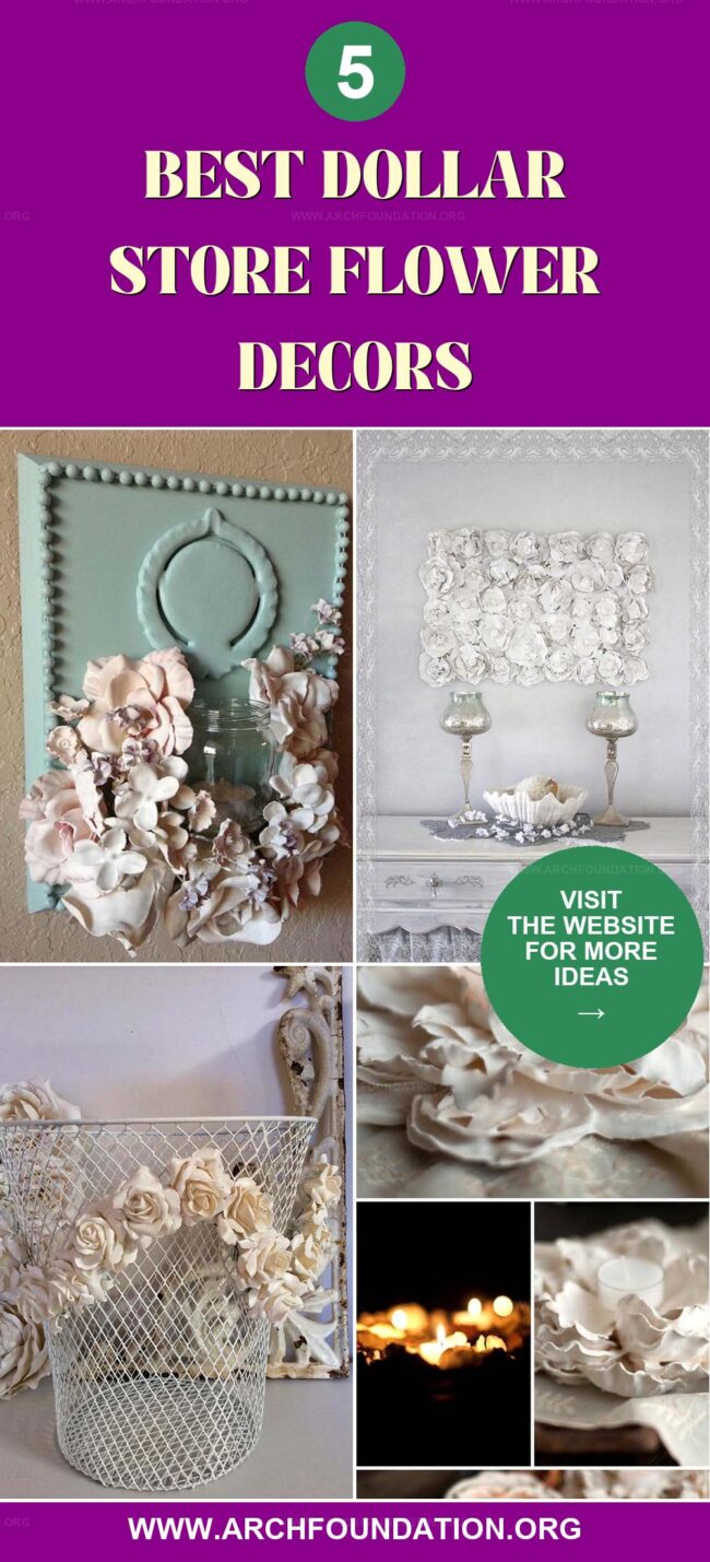 5 Awesome Dollar Store Flower Projects