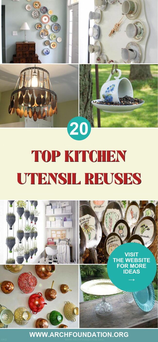 20 Best Ideas for Repurposing Old Kitchen Utensils