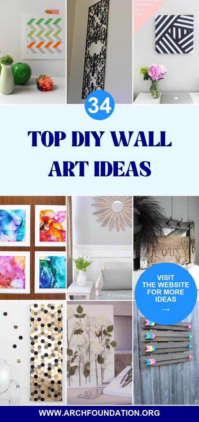 34 DIY Wall Art Projects for Creative Homes